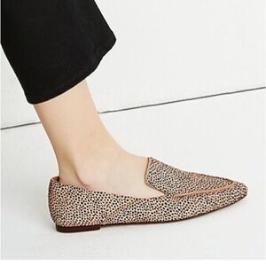 Madewell The Frances Skimmer in Calf Hair loafers